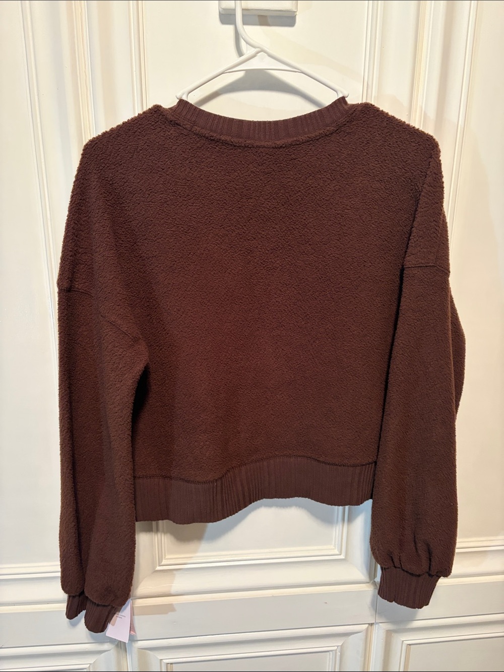 Auden Chocolate Brown Crew Neck Pullover Sweater - Picture 3 of 3